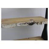 Vintage Nautical 3-Tier Wall Shelf with Oar Accent and To Life Boats Sign