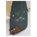 Vintage Nautical 3-Tier Wall Shelf with Oar Accent and To Life Boats Sign