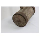 Carpenter's Mallet - Vintage Wooden Mallet with Iron Ferrules 26.5' Tall