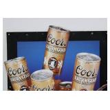 Coors Extra Gold Draft Poster Sign - Grab A Cold Gold Vintage Beer Ad 23'Tall