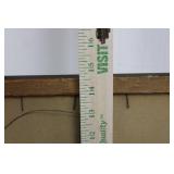 Framed Vintage Pin-Up Calendar Print - Santa Girl in Red Velvet Dress, December 14.5' x 11.5'