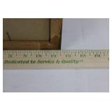 Framed Vintage Pin-Up Calendar Print - Santa Girl in Red Velvet Dress, December 14.5' x 11.5'