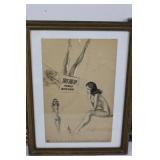 Five Vintage Framed Pictures - Landscapes & Portraits in Ornate Frames Many Sizes