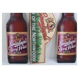 Leinenkugel's Berry Weiss Bier Bottles & The Flavor of the Northwest Sign (Lot of 3) 36'H