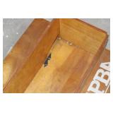 APBA Wooden Speedboat Display Hull with Clear Canopy & Wooden Steering Wheel