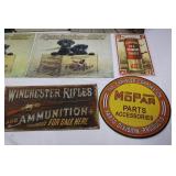 Winchester & Remington-UMC Advertising Signs Set (Lot of 7)