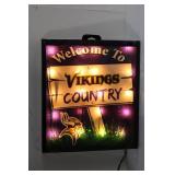 NFL Sports Collectors Series Lighted Window Sign - Vikings Country (11' x 9.75')
