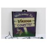 NFL Sports Collectors Series Lighted Window Sign - Vikings Country (11' x 9.75')