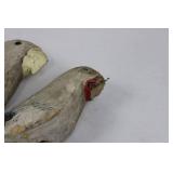 Hand-Carved Wooden Birds (Lot of 4)