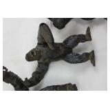 Gorilla Action Figures (Lot of 3) - Dark Textured Plastic Finish, Toy Figures