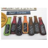 Bar Signs (Lot of 7) Lakeside, Canadian Club, Beer Garden & I Love This Bar