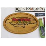 Bar Signs (Lot of 7) Lakeside, Canadian Club, Beer Garden & I Love This Bar