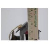 Biker Bar Miniature on Red Base with Route 66 Sign - 2-Story Wooden Model