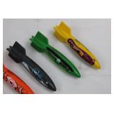 Assorted Fish-Themed Plastic Toy Darts (Lot of 5)
