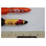 Assorted Fish-Themed Plastic Toy Darts (Lot of 5)