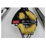 SARO SP12 Catcher's Gear Set - Chest Protector, Leg Guards, Mask - 2 Bats (Easton S500, DeMarini)