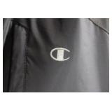 Champion Windbreaker Jacket - Two-Tone Grey/Black, Hooded, XL