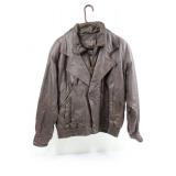 Wilsons Leather - Brown Leather Bomber Jacket XL