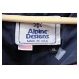 Alpine Designs Red Puffer Jacket XL - Made in USA
