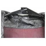 Bermann's The Leather Experts Leather Blazer - Black, Size 42, Made in Taiwan ROC