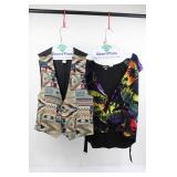 Naivewear Designs Vest Set - Southwestern Geometric & Tropical Palm Print Vests