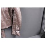 Bernard's Leather Motorcycle Jacket - Brown, Size 42