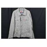 Levi's Light Gray Jacket - Button Front, 2 Chest Pockets, Red Tab