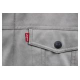 Levi's Light Gray Jacket - Button Front, 2 Chest Pockets, Red Tab