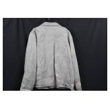 Levi's Light Gray Jacket - Button Front, 2 Chest Pockets, Red Tab