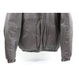 Eddie Bauer Tall Men's XXL Genuine Leather Goose Down Bomber Jacket