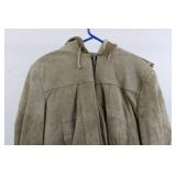 Bernard's The Leather Experts Shearling-Lined Suede Bomber Jacket - Size 44