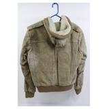 Bernard's The Leather Experts Shearling-Lined Suede Bomber Jacket - Size 44