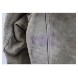 Bernard's The Leather Experts Shearling-Lined Suede Bomber Jacket - Size 44