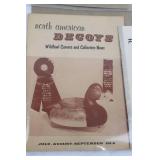 Vintage Hunting & Fishing Ephemera - Post Cover, Angler Print, North American Decoys 1968, Elk Master Call