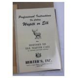 Vintage Hunting & Fishing Ephemera - Post Cover, Angler Print, North American Decoys 1968, Elk Master Call