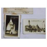 Vintage Chicago World's Fair Postcard Collection with 1933 Picnic Card & 1934 Landmarks