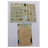 Boy Scouts of America Memorabilia Collection: National Camping Award Certificate, Cookery Manuals & Ephemera
