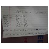 Pallet of Misc Pipe Insulation (see pics)