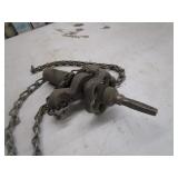 Vintage Pipe/Post Drill Press Unit & Bits