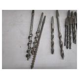 Vintage Pipe/Post Drill Press Unit & Bits