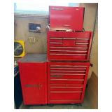 Snap-on Tool Chest Stack 56 x 46 x 21 in Red Metal Cabinet - tool chest only