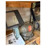 Wissota Bench Grinder with Dual Grinding Wheels and Viewing Frames