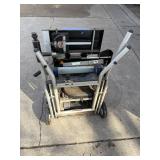 Ryobi 10 in Portable Table Saw - Folding Stand with Wheels