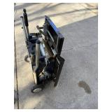 Ryobi 10 in Portable Table Saw - Folding Stand with Wheels