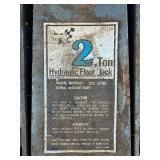 Sears 2-Ton Hydraulic Floor Jack (Model 328:12160)