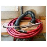 Porter-Cable Air Hoses with Spray Gun - Red & Gray Heavy-Duty Shop Coils