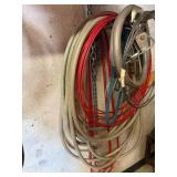 Porter-Cable Air Hoses with Spray Gun - Red & Gray Heavy-Duty Shop Coils