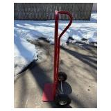 Red Hand Truck - 2-Wheel Dolly with Flat Base