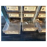 Hardware Storage Cabinet with Labeled Drawers - Assorted Screws, Nuts & Fasteners