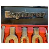 Volvo Penta Sign Plaque & Explorer Emblems & Red Case Puller Tool Set
